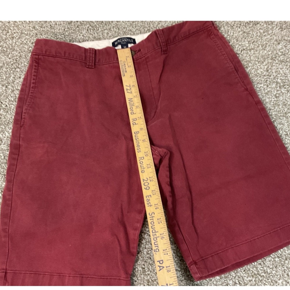 J.Crew Mercantile Flex Chino Shorts Mens 33 Burgundy Good Stretch Cotton - Picture 5 of 7